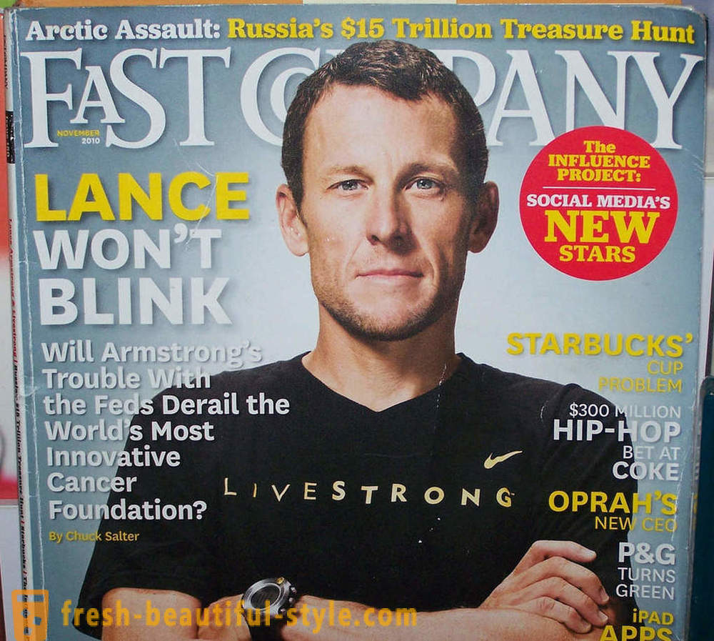 Lance Armstrong: biografija, kariera otrokom, rak boj in foto knjige