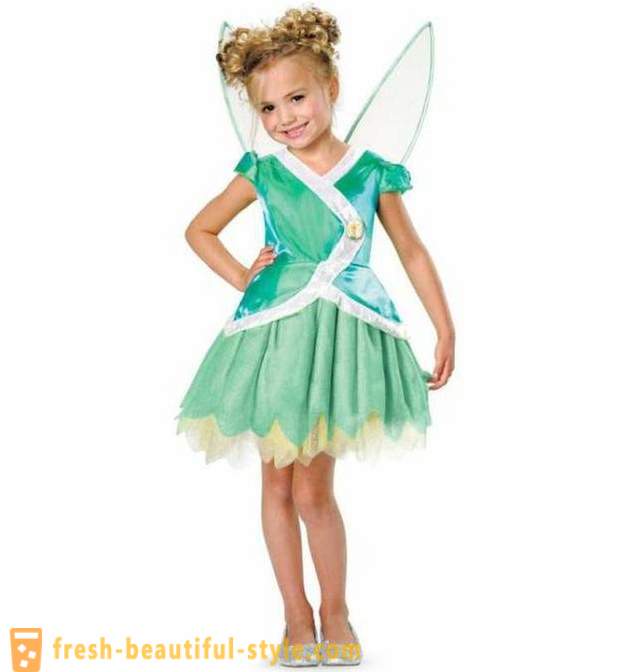 Tinkerbell kostum za dekleta s svojimi rokami