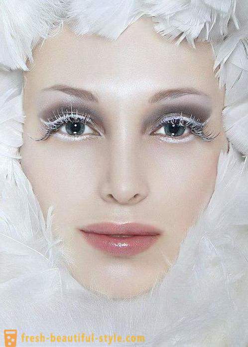 Makeup Snežna kraljica: možnosti ličila in fotografije