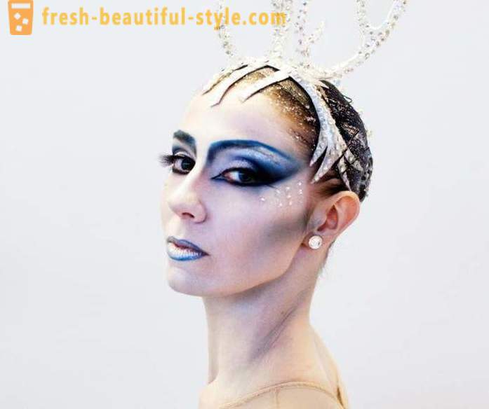 Makeup Snežna kraljica: možnosti ličila in fotografije