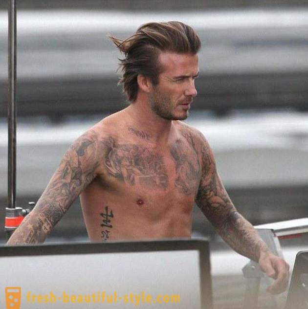 40 tattoo Beckham: njihova razlaga in mesto na telesu