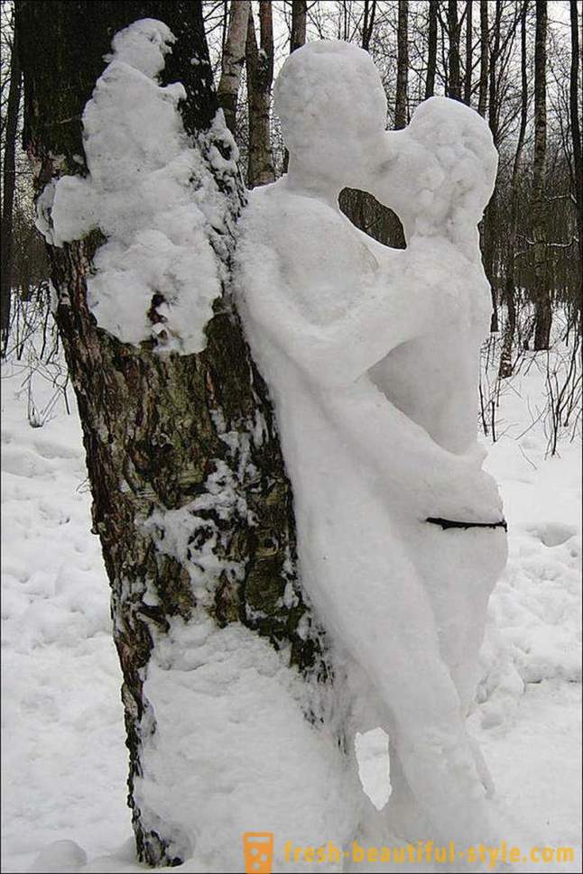 Še več, lahko Skulptura iz snega