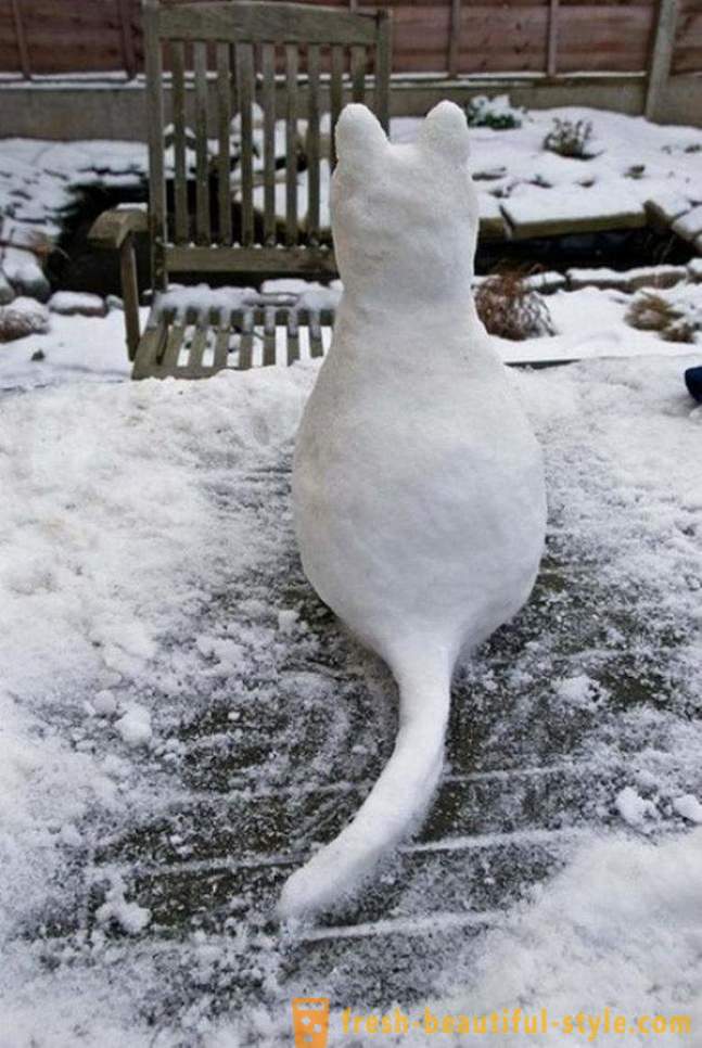 Še več, lahko Skulptura iz snega