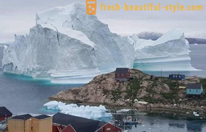 Grenlandija vasi z veliko ledene gore ogrožena