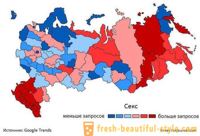 Geografsko škoda in sramota: kje v Rusiji največ Google 