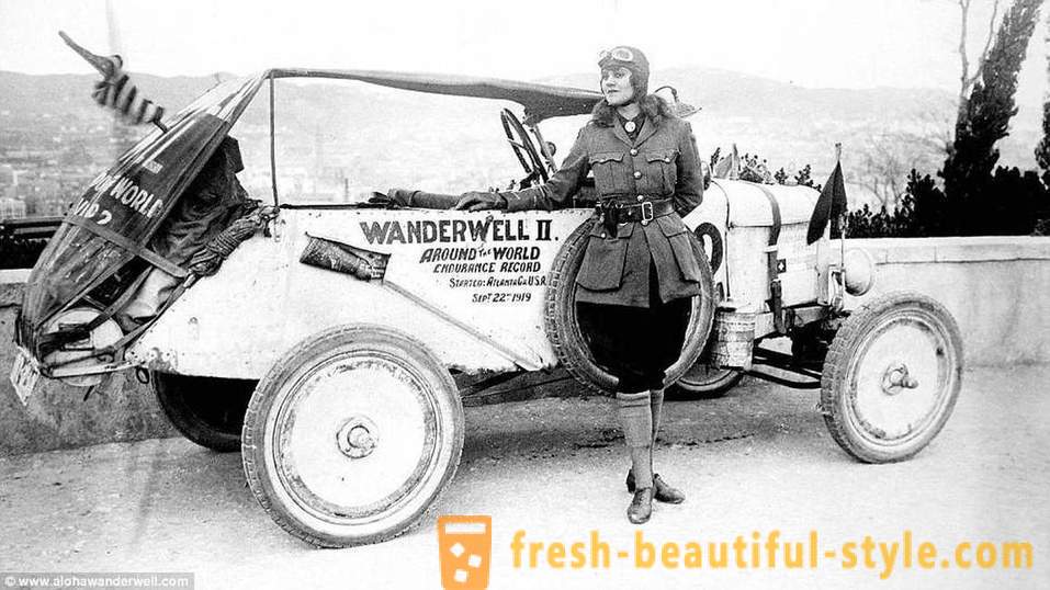 Indiana Jones v krilo: prva ženska, ki vozi okoli 80 držav, leta 1920