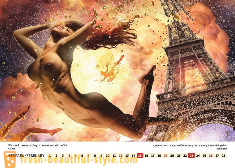 Zabavljač Lucky Lee izdal erotični koledar, poziva Rusijo k Ameriki in svetu