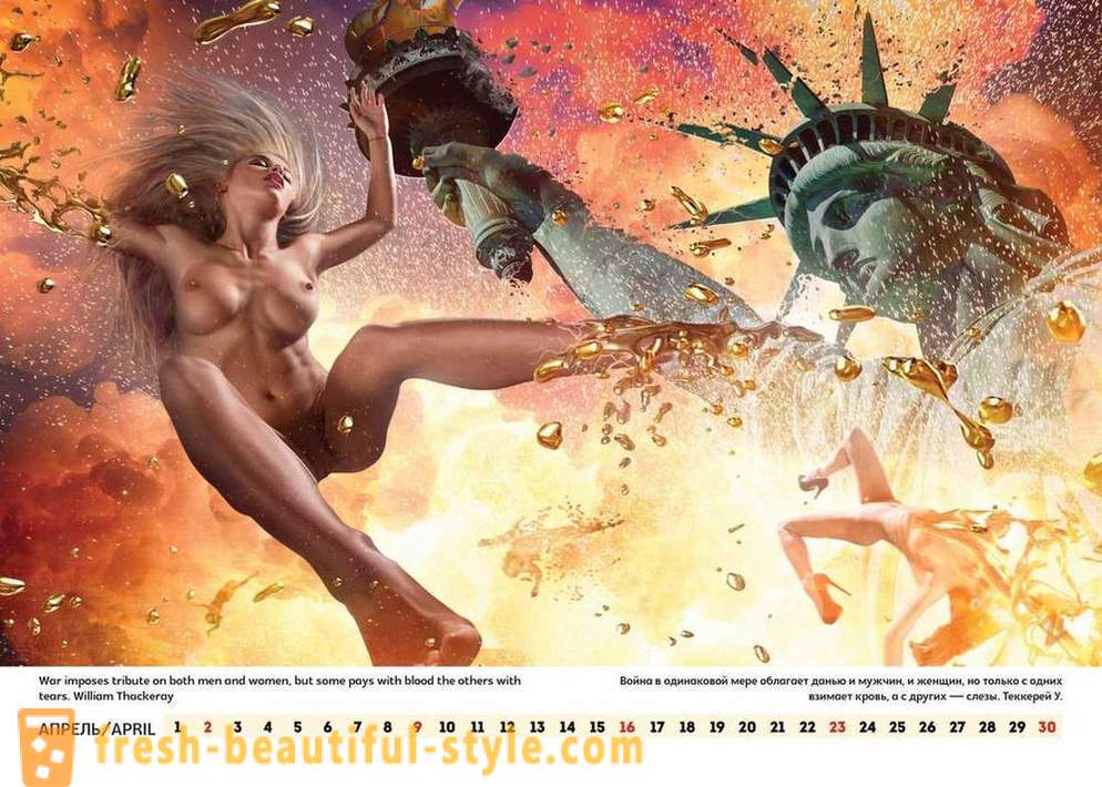 Zabavljač Lucky Lee izdal erotični koledar, poziva Rusijo k Ameriki in svetu