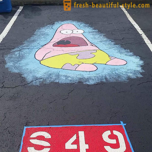 Ameriški študenti je bilo dovoljeno slikati svoj parkirni prostor