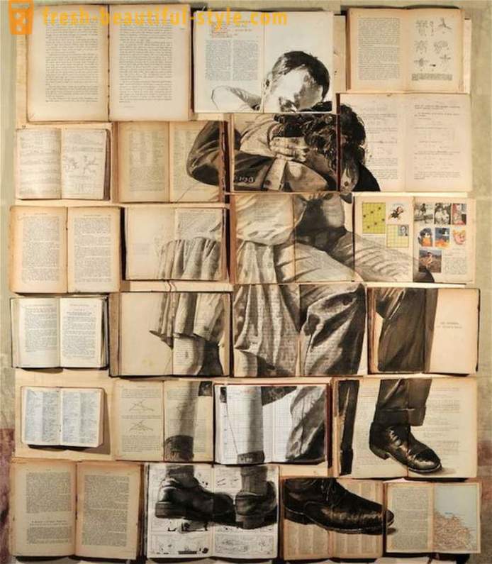 Slikarstvo o knjigah, ki jih Sankt Peterburgu umetnik