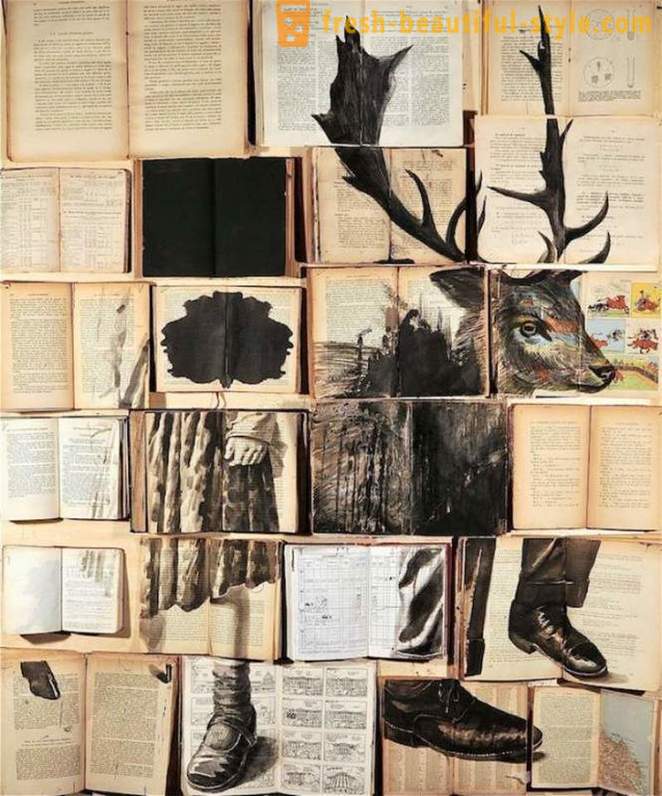 Slikarstvo o knjigah, ki jih Sankt Peterburgu umetnik