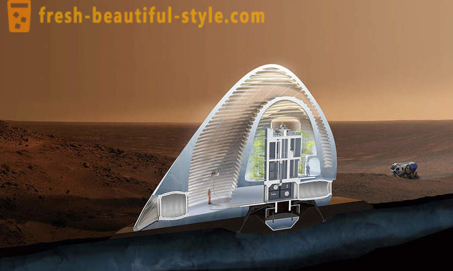 Hiša na Marsu, ki je prav za izgradnjo