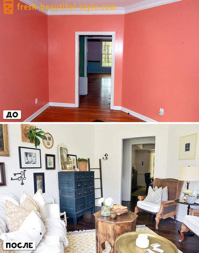 20 sob pred in po tem, ko je oblikovalec