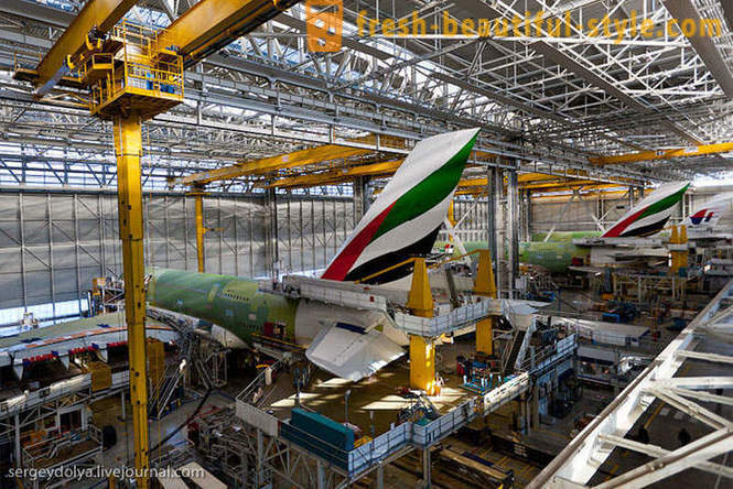 Kako zgraditi A380 in kako so videti notranjost