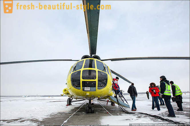 Letenje s helikopterjem Mi-8 na snegu Surgut