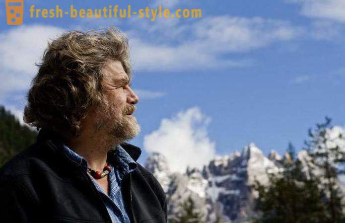 Planinsko legenda Reinhold Messner: biografija