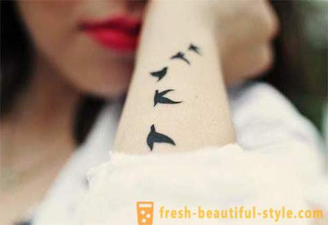 Žanr Minimalizem: tattoo v tem stilu