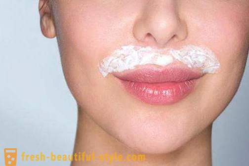 Kako očistiti gube na zgornji ustnici in kozmetike?