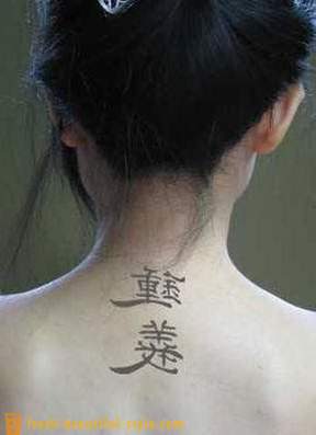 Kitajske pismenke: Tetovaže in njihov pomen