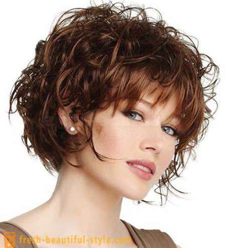 Curly las: styling, frizure, frizura. Kratke odbitki za kodrasti lasje
