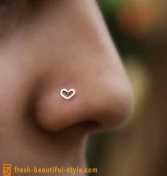 Kako preluknjati nos. Nose Piercing: fotografija