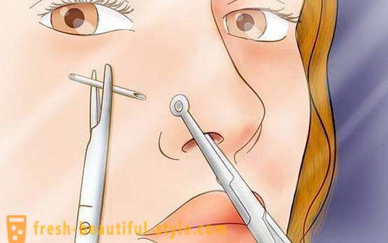 Kako preluknjati nos. Nose Piercing: fotografija