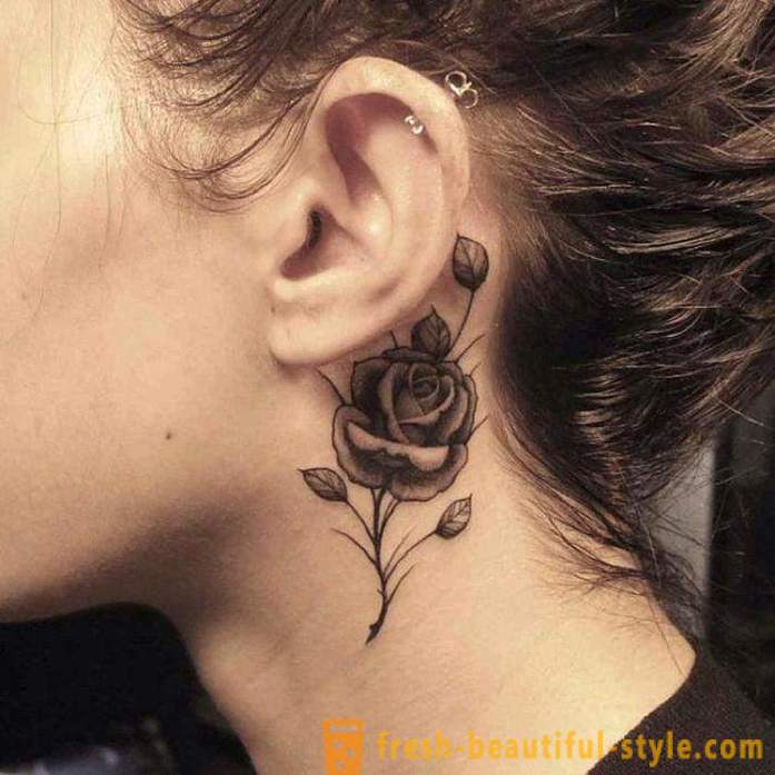 Lepa ženska tattoo - da sesekljamo in kjer je slika