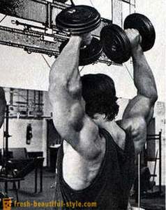 Metode mišične mase: pritisnite Arnold