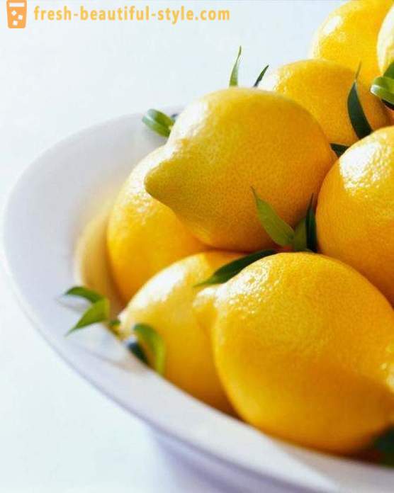 Lemon Prehrana: izgubiti težo in pijačo